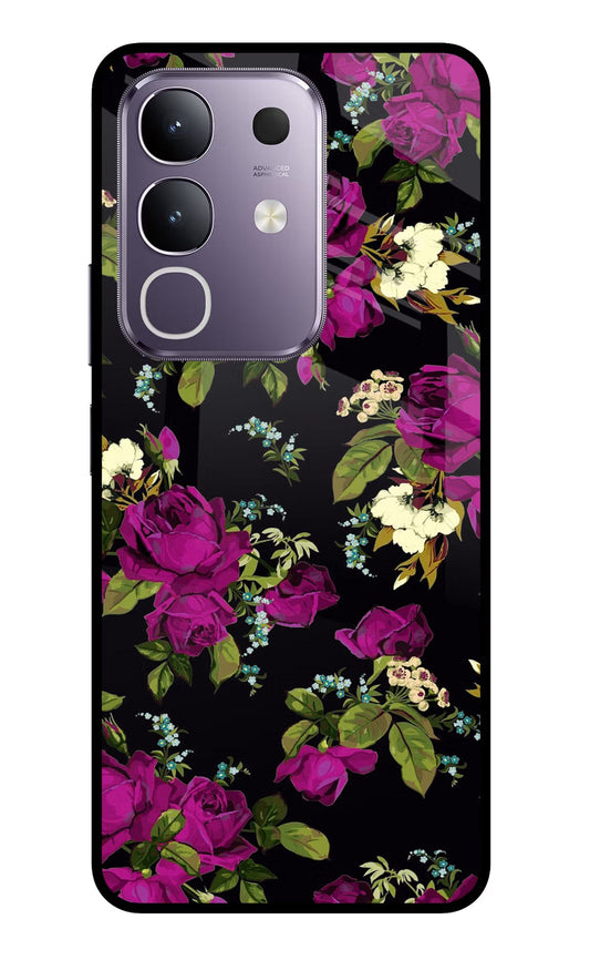 Flowers Vivo T4x 5G Glass Case