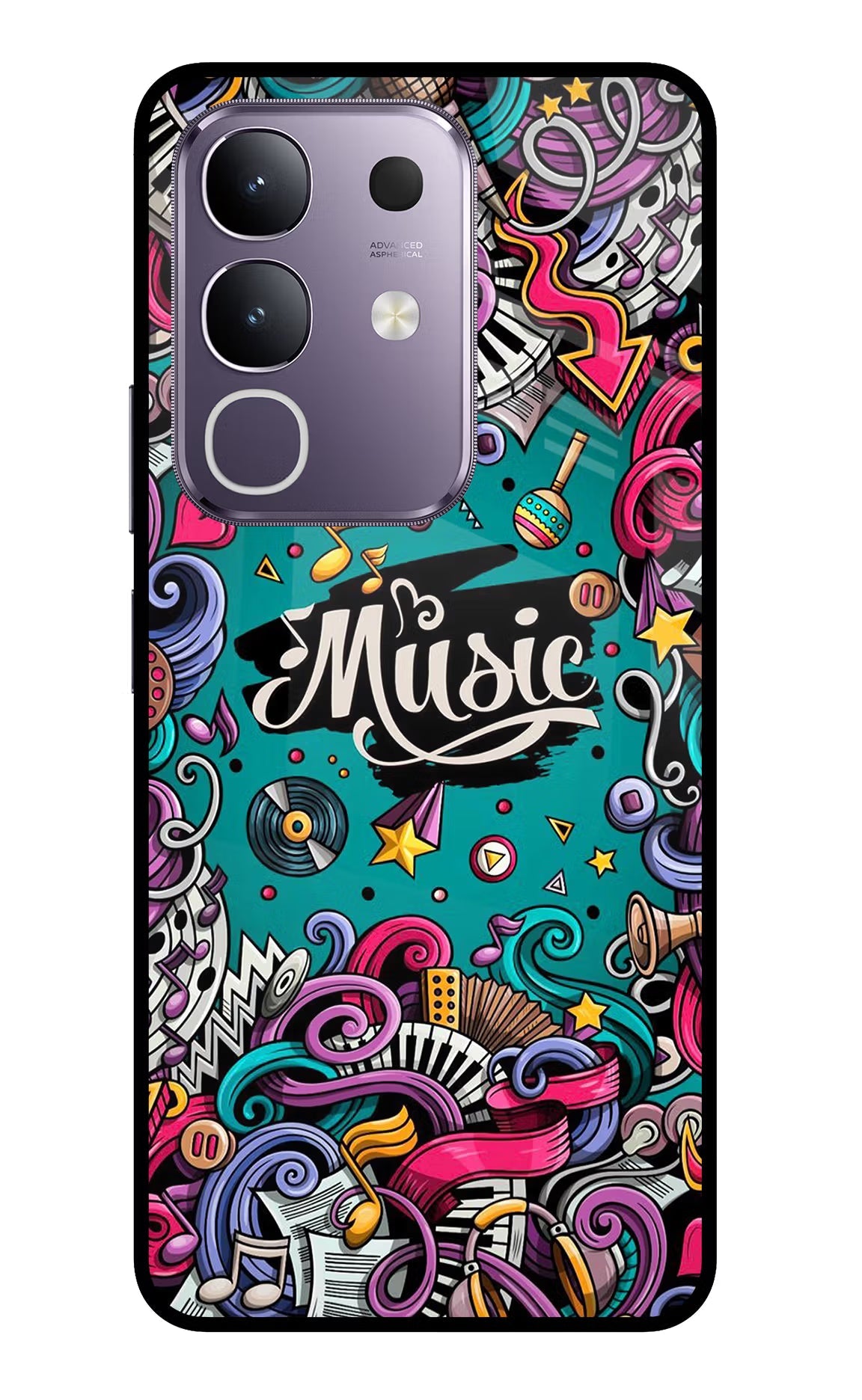Music Graffiti Vivo T4x 5G Back Cover