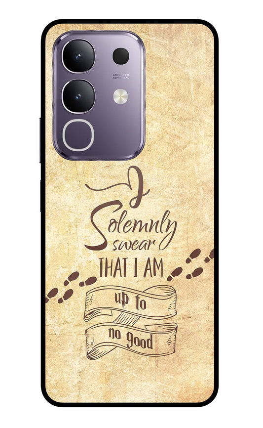 I Solemnly swear that i up to no good Vivo T4x 5G Glass Case
