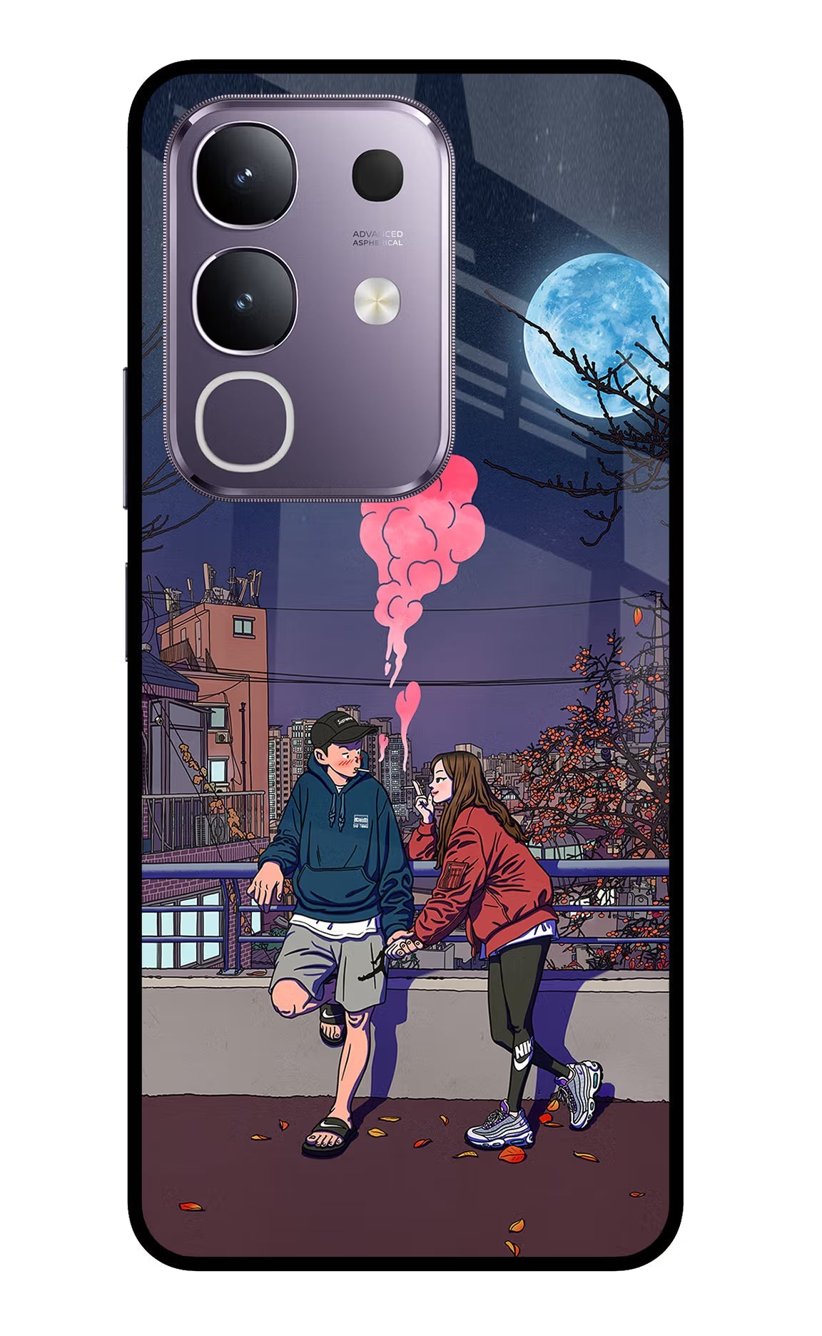 Chilling Couple Vivo T4x 5G Glass Case