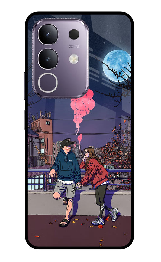 Chilling Couple Vivo T4x 5G Glass Case