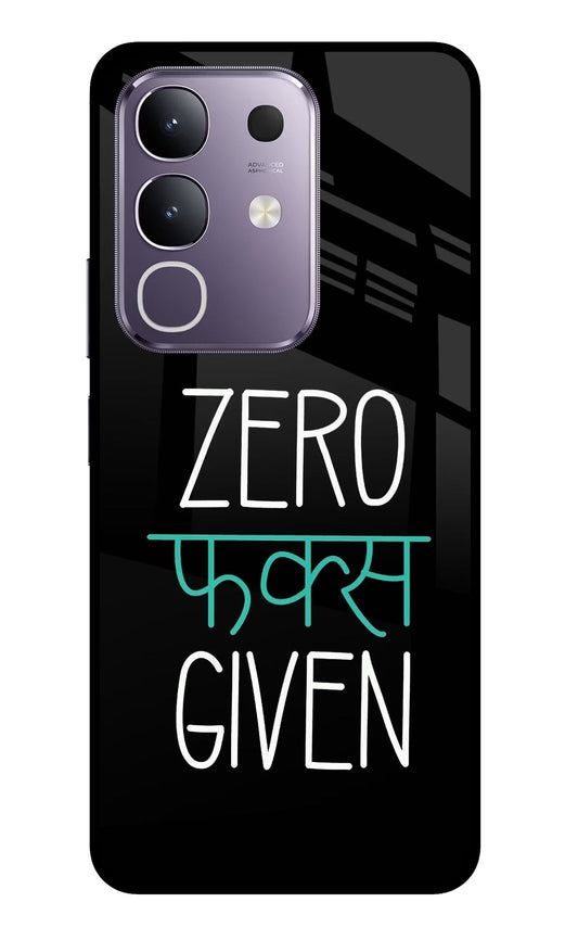 Zero Fucks Given Vivo T4x 5G Glass Case