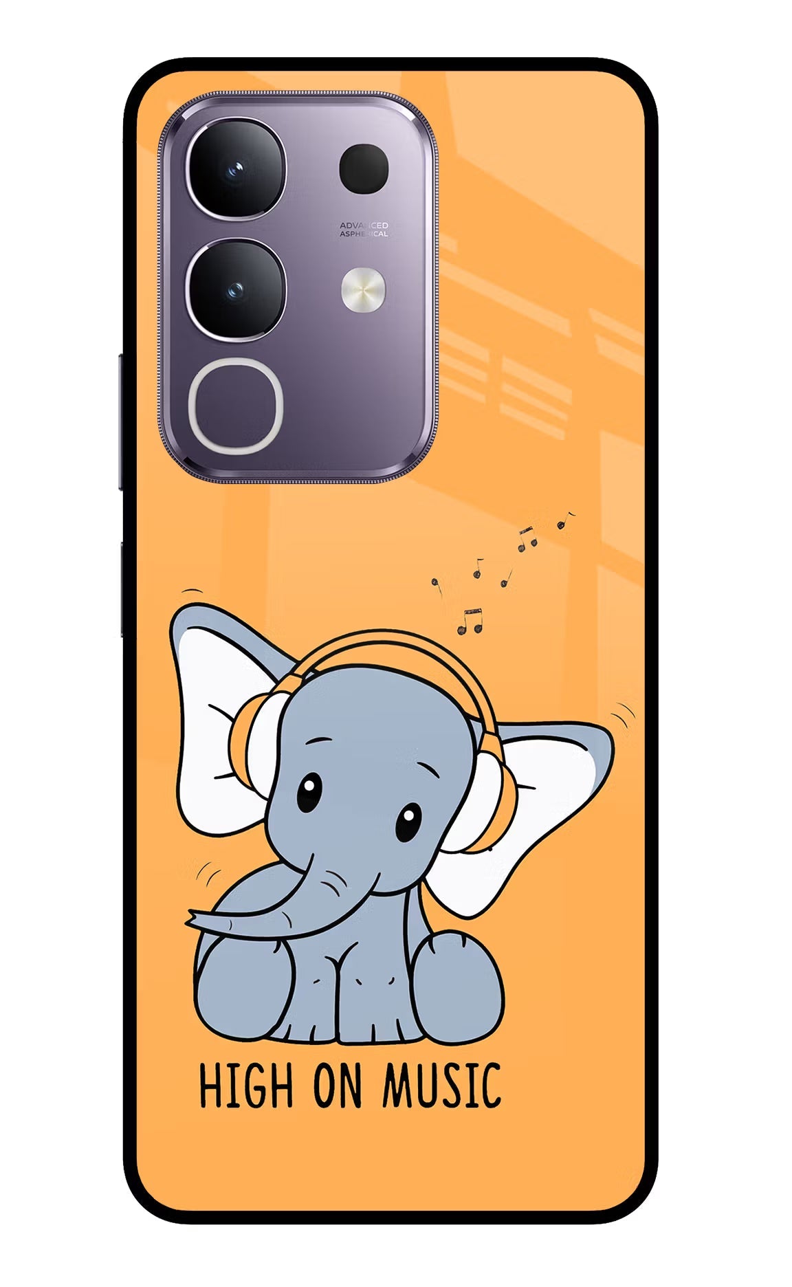 High On Music Vivo T4x 5G Glass Case