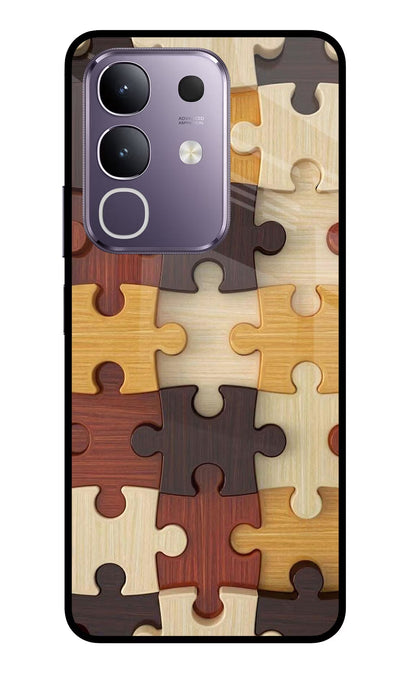 Wooden Puzzle Vivo T4x 5G Back Cover