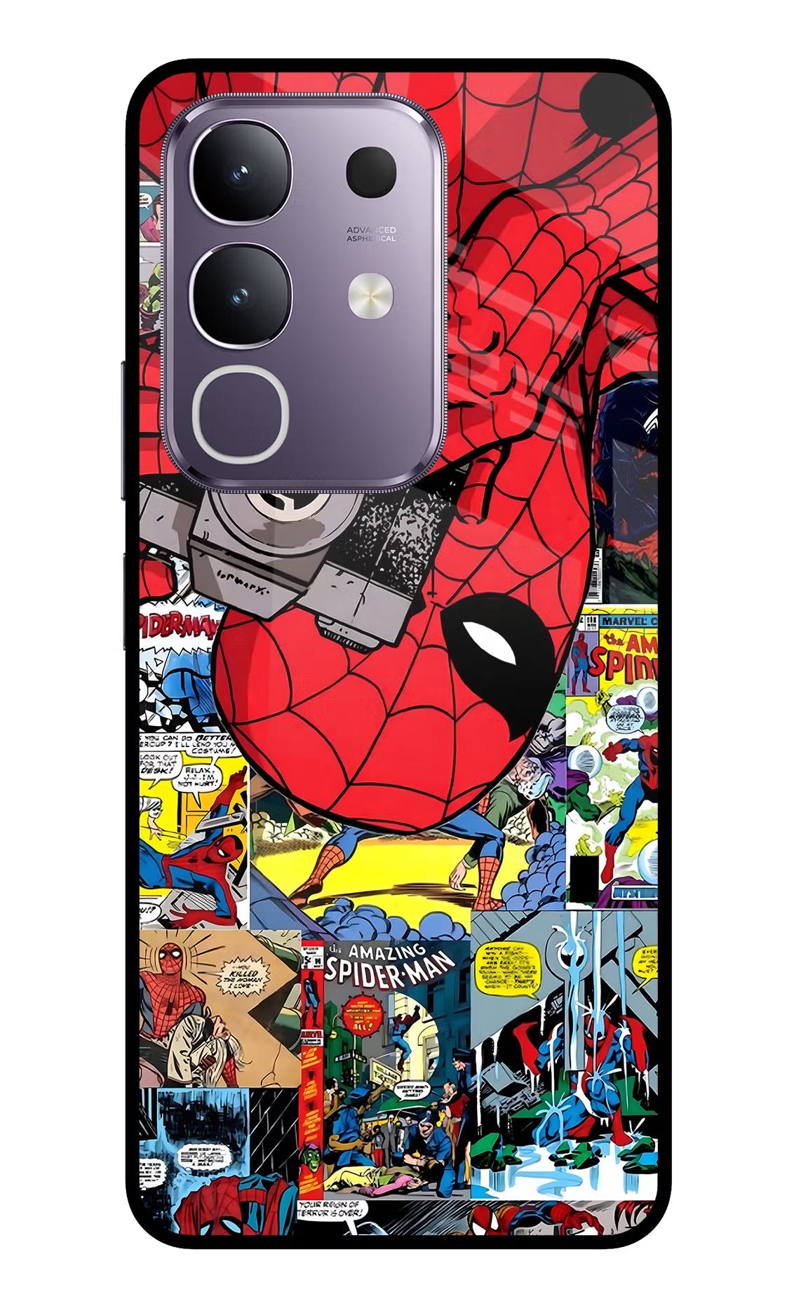 Spider Man Vivo T4x 5G Glass Case