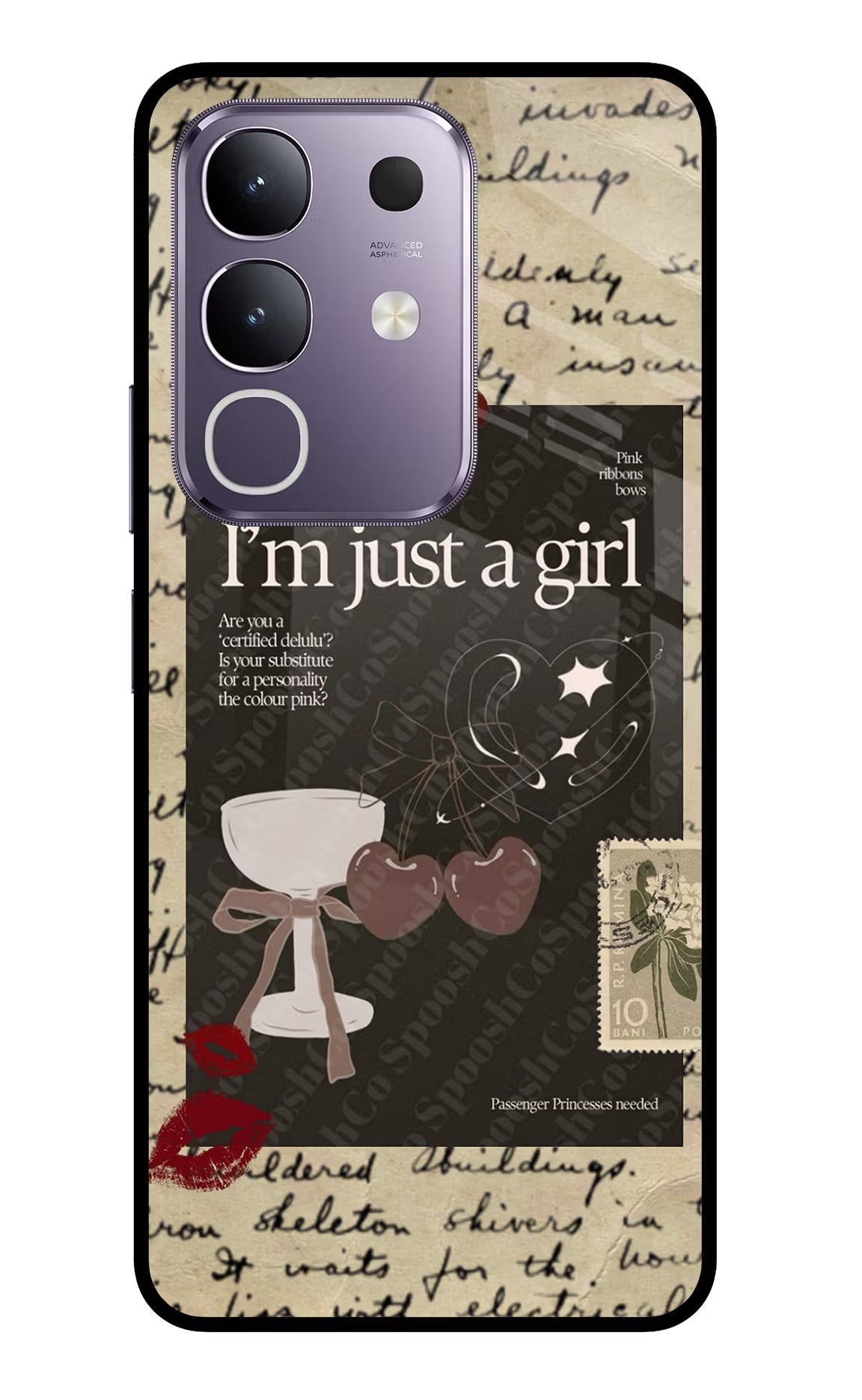 I am just a girl Vivo T4x 5G Back Cover