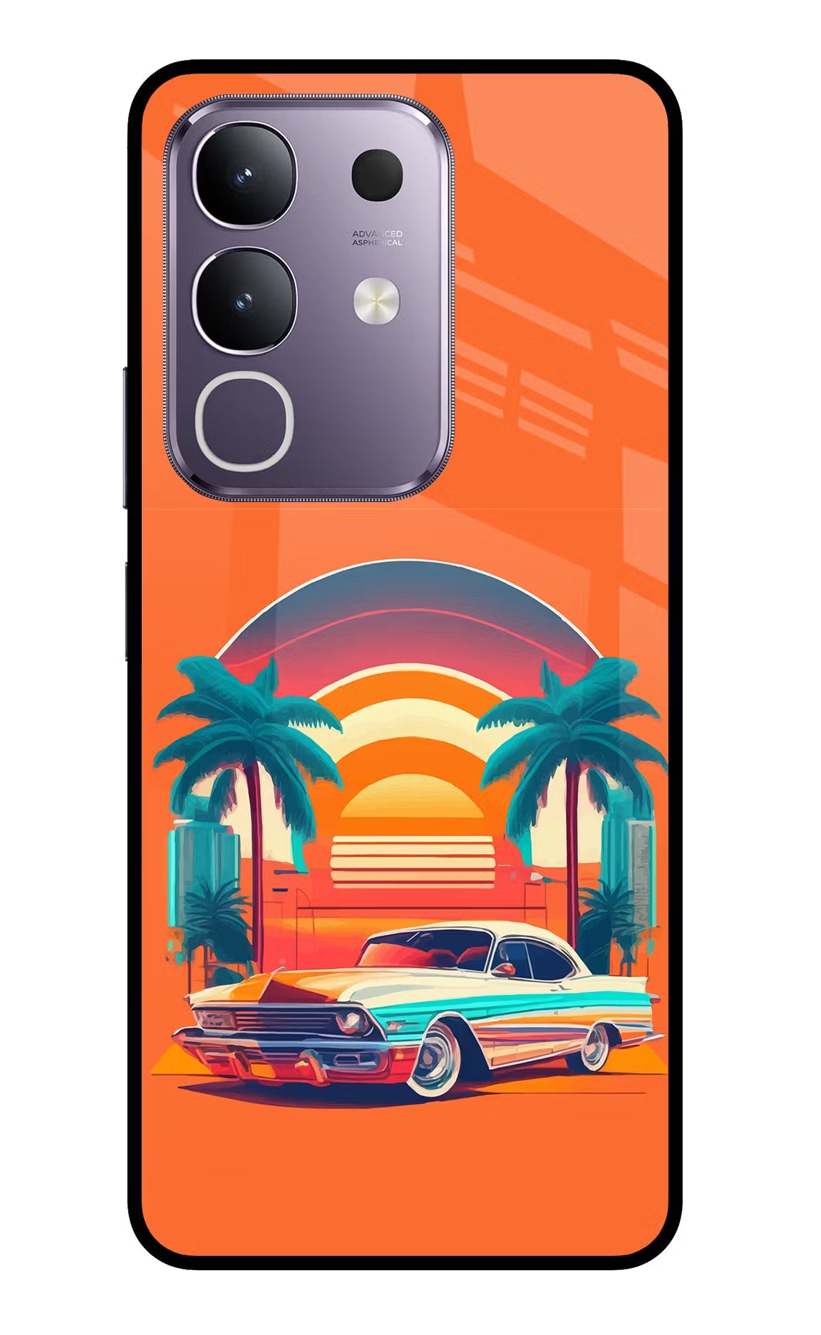 Palm Drive 80s Vivo T4x 5G Back Cover
