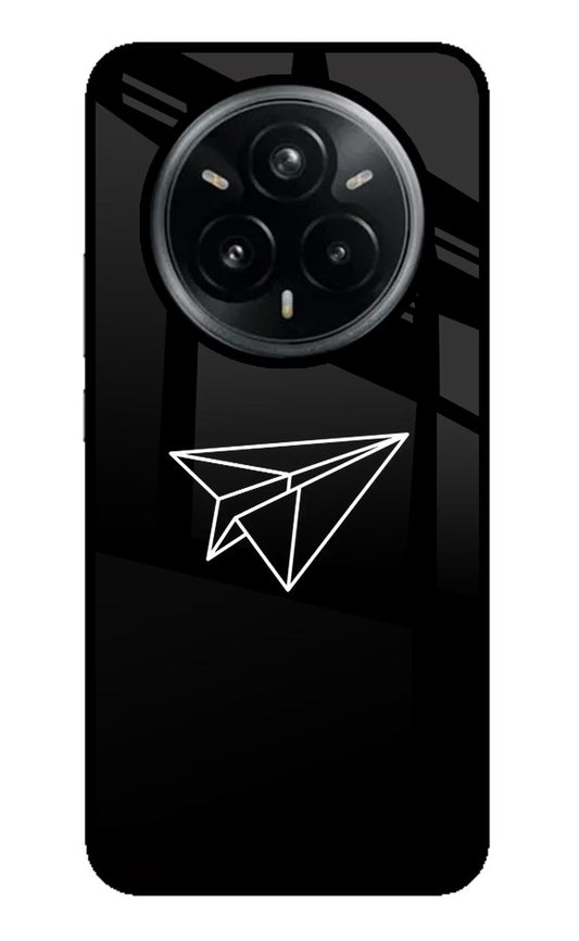 Paper Plane White Realme 14 Pro Plus 5G Back Cover