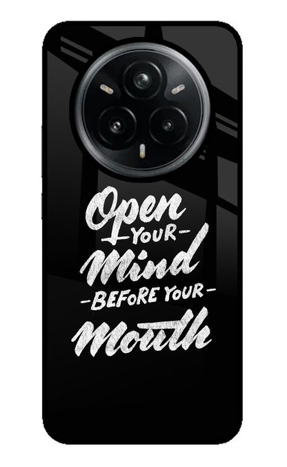 Open Your Mind Before Your Mouth Realme 14 Pro Plus 5G Back Cover