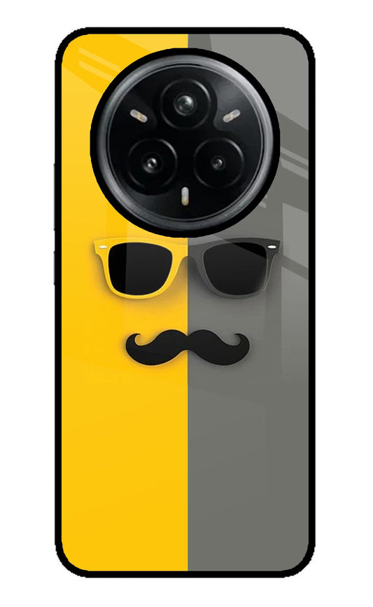 Sunglasses with Mustache Realme 14 Pro Plus 5G Back Cover