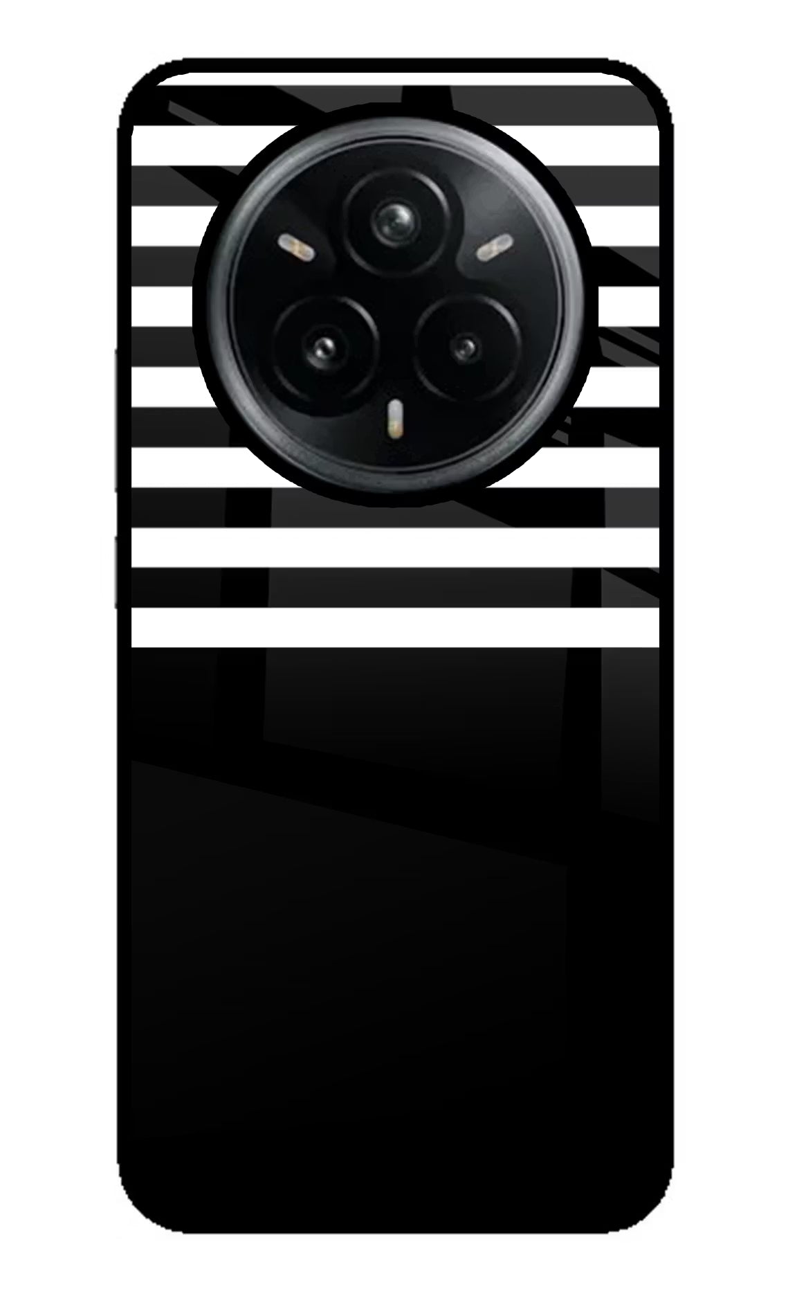 Black and White Print Realme 14 Pro Plus 5G Back Cover