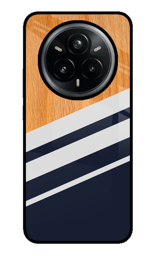 Blue and white wooden Realme 14 Pro Plus 5G Back Cover