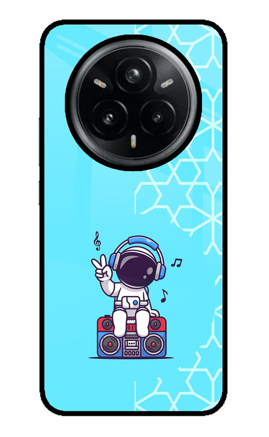 Cute Astronaut Chilling Realme 14 Pro Plus 5G Back Cover