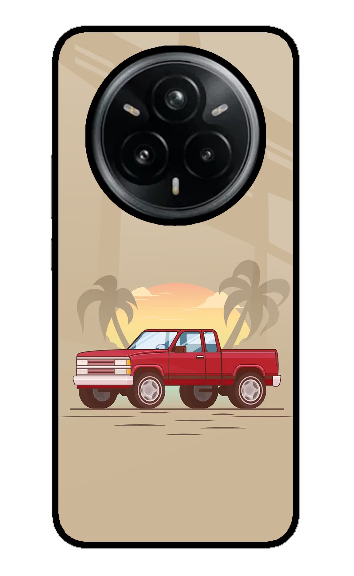Desert Classic Drive Realme 14 Pro Plus 5G Glass Case