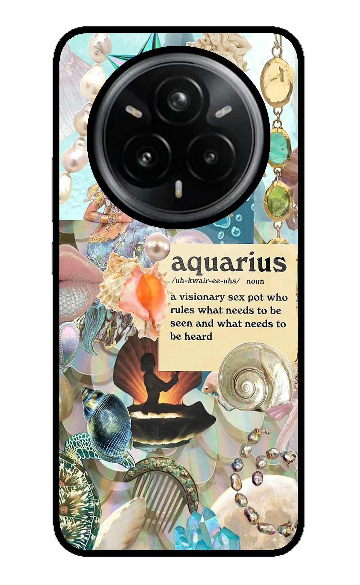 Aquarius Zodiac Realme 14 Pro Plus 5G Glass Case