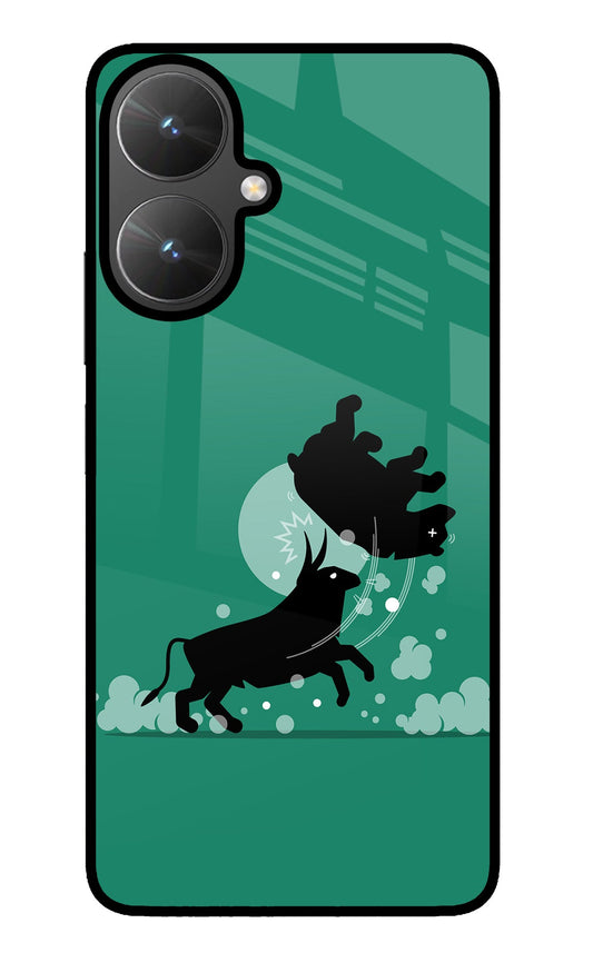 Bull Conqueror Poco M6 5G Glass Case