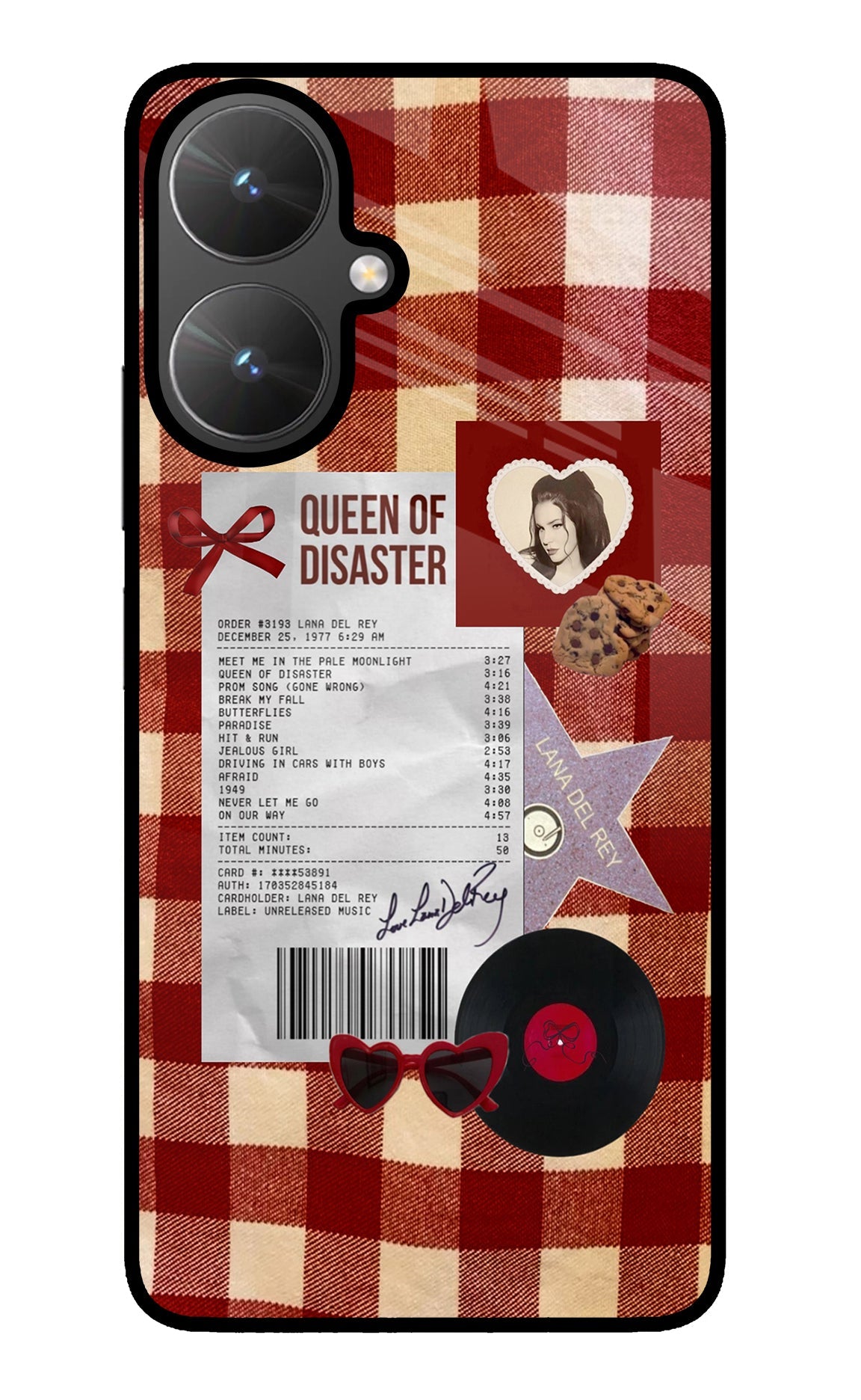 Queen of Disaster Poco M6 5G Glass Case