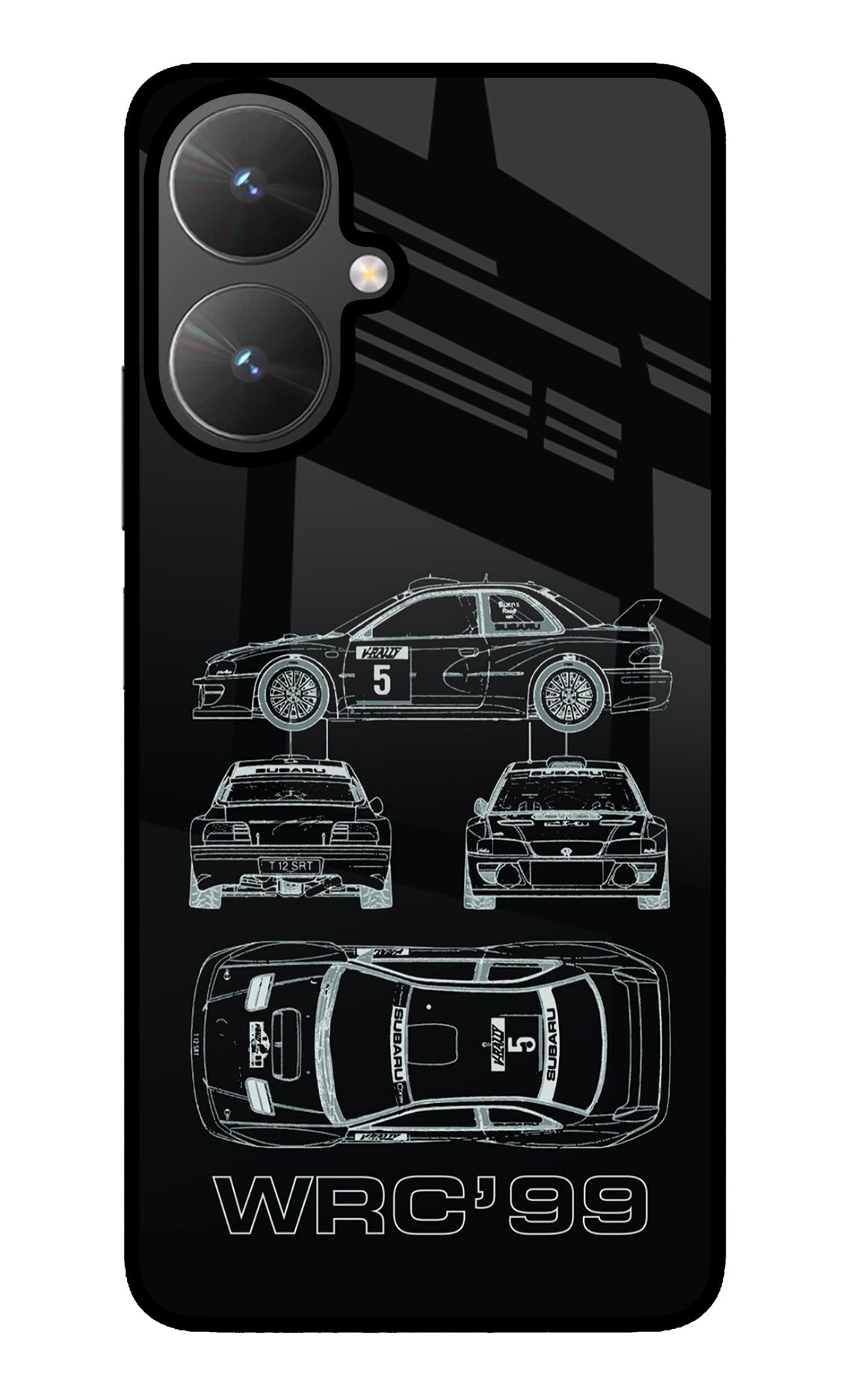 WRC'99 Poco M6 5G Glass Case