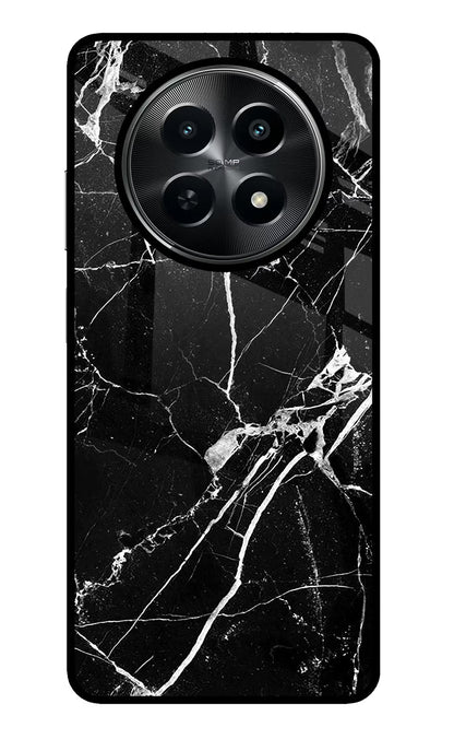 Black Marble Pattern Realme C65 5G Back Cover