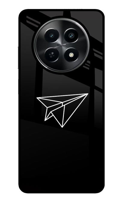 Paper Plane White Realme C65 5G Back Cover