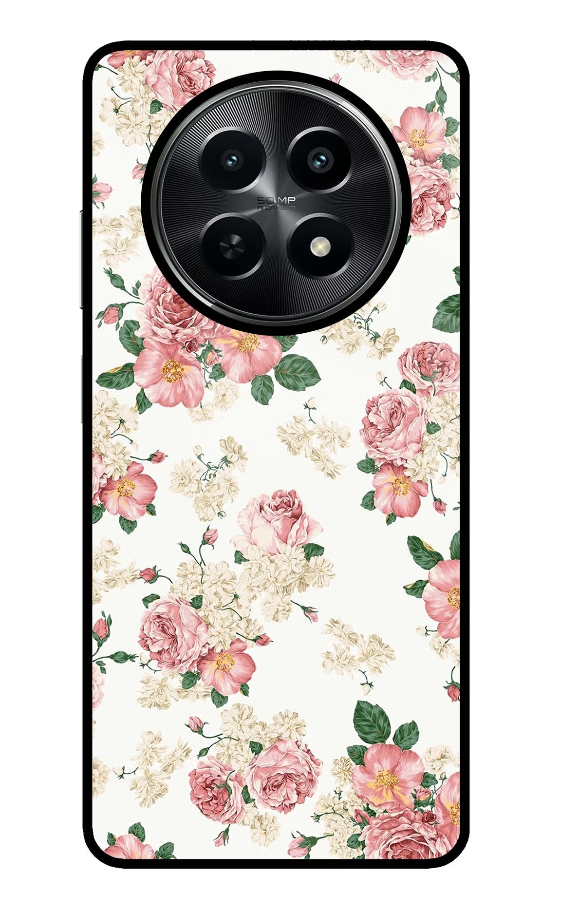 Flowers Realme C65 5G Glass Case
