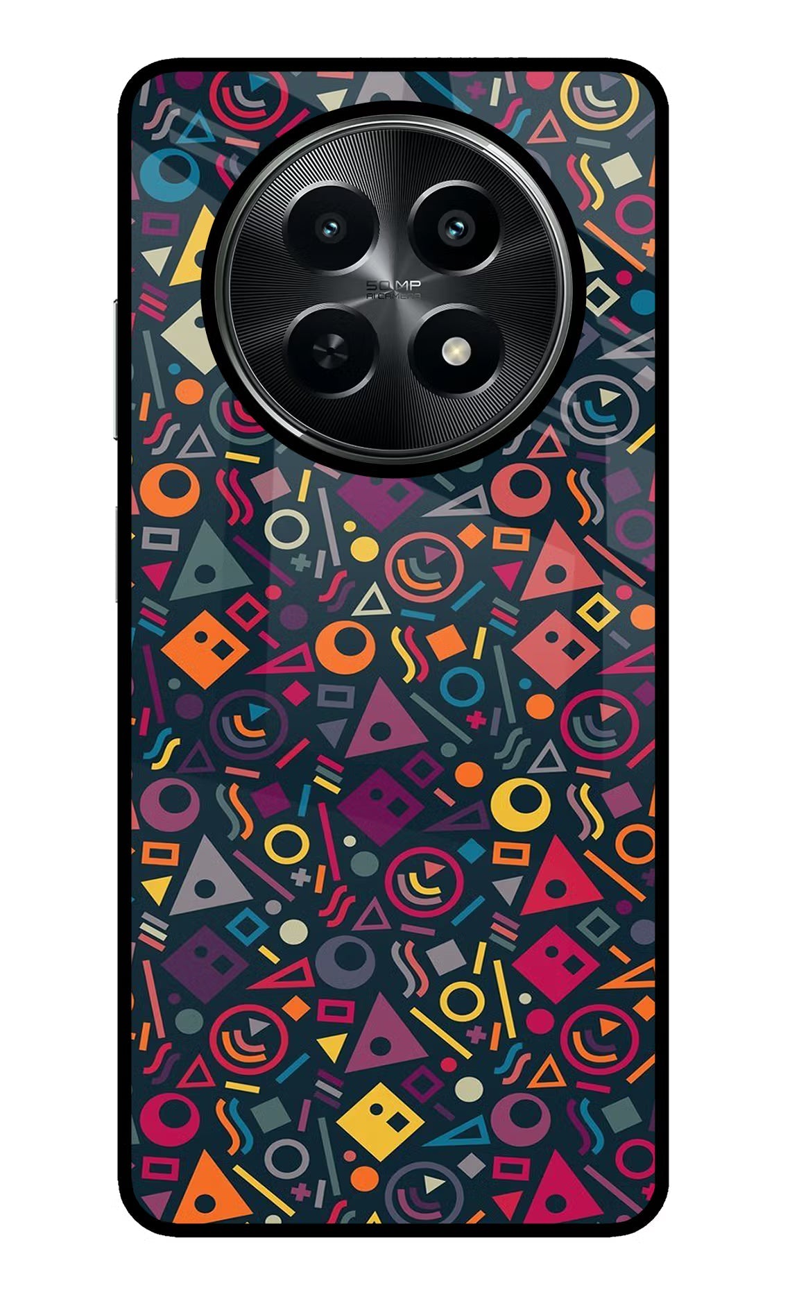 Geometric Abstract Realme C65 5G Glass Case
