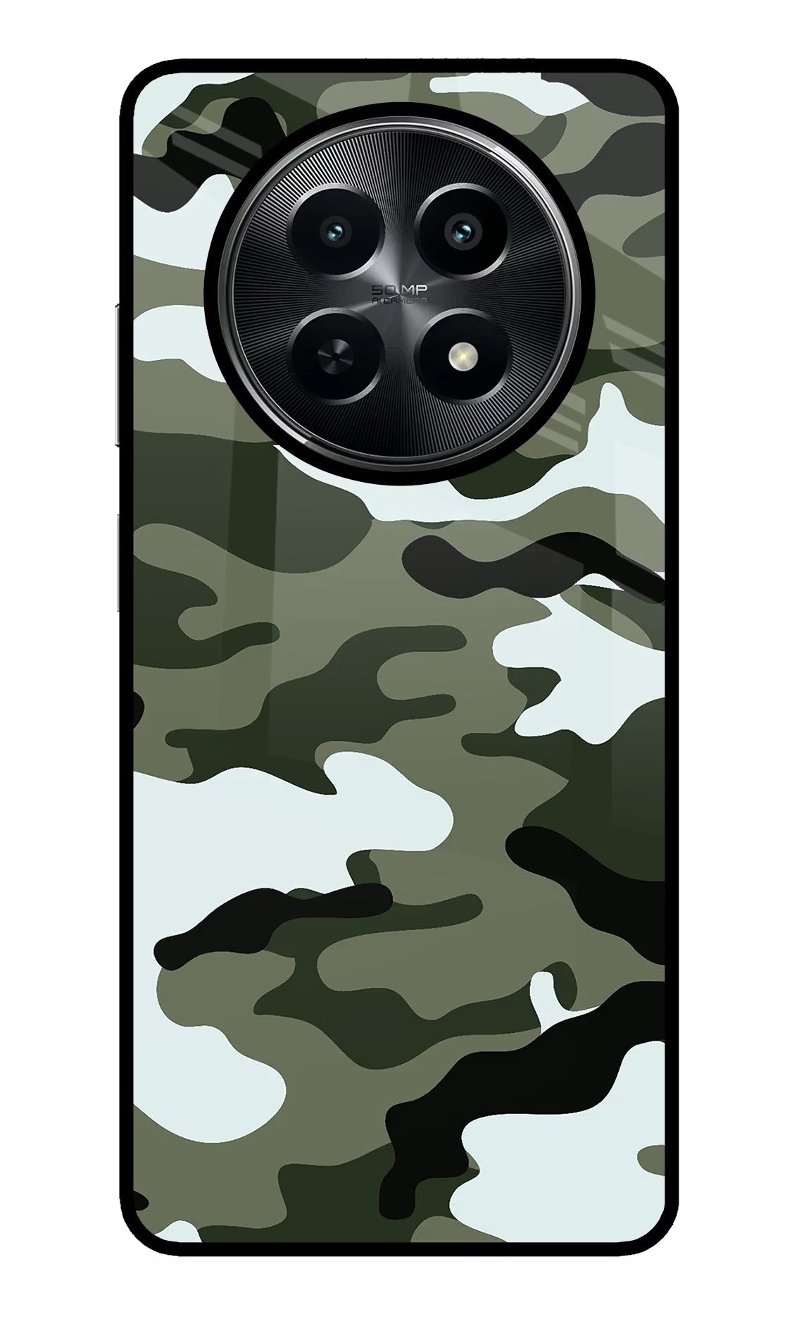 Camouflage Realme C65 5G Glass Case