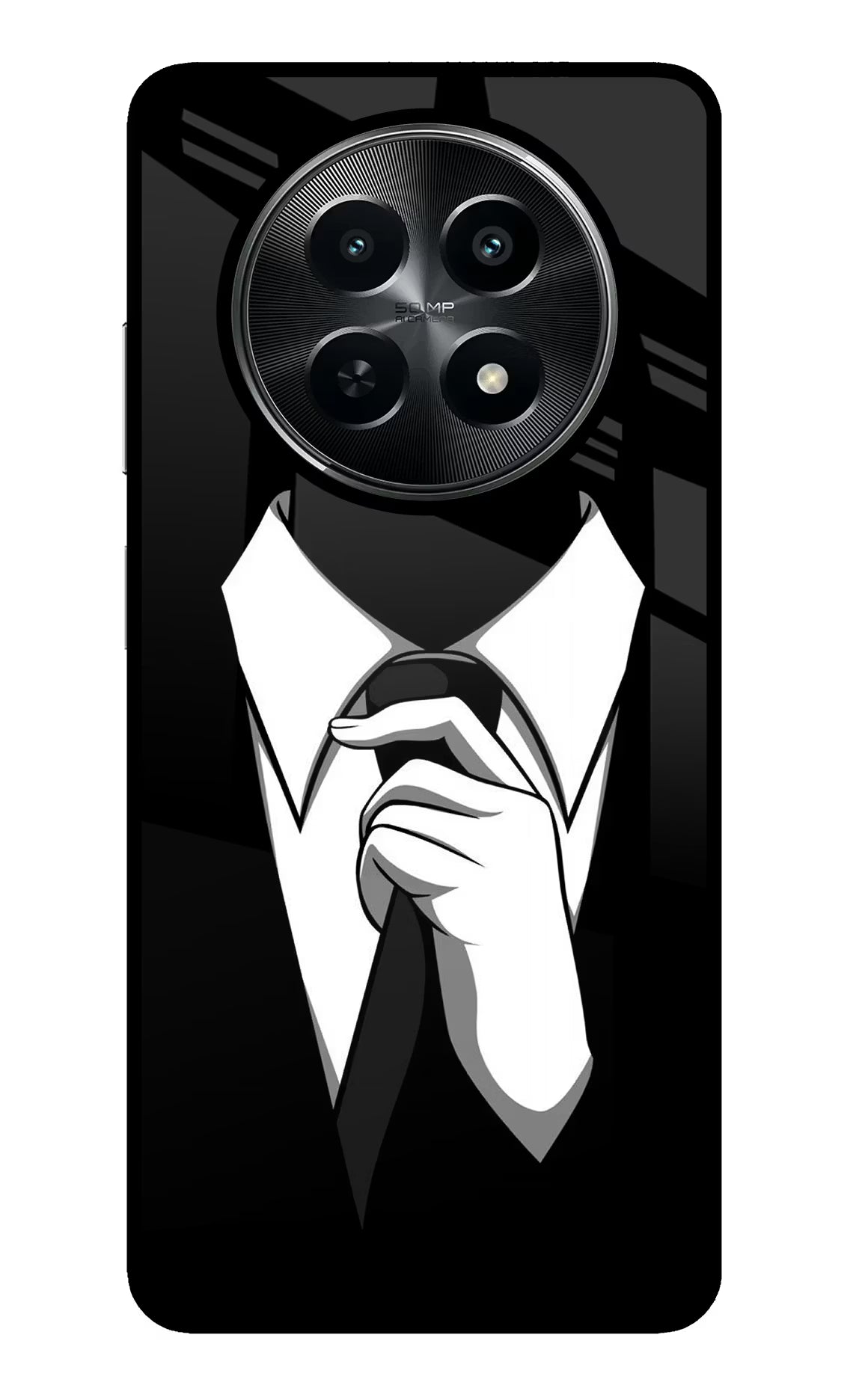 Black Tie Realme C65 5G Back Cover