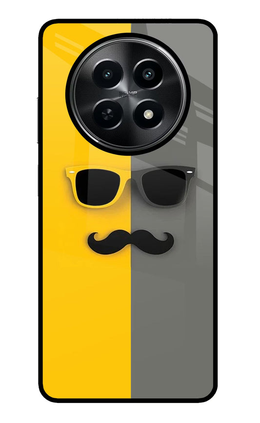 Sunglasses with Mustache Realme C65 5G Back Cover