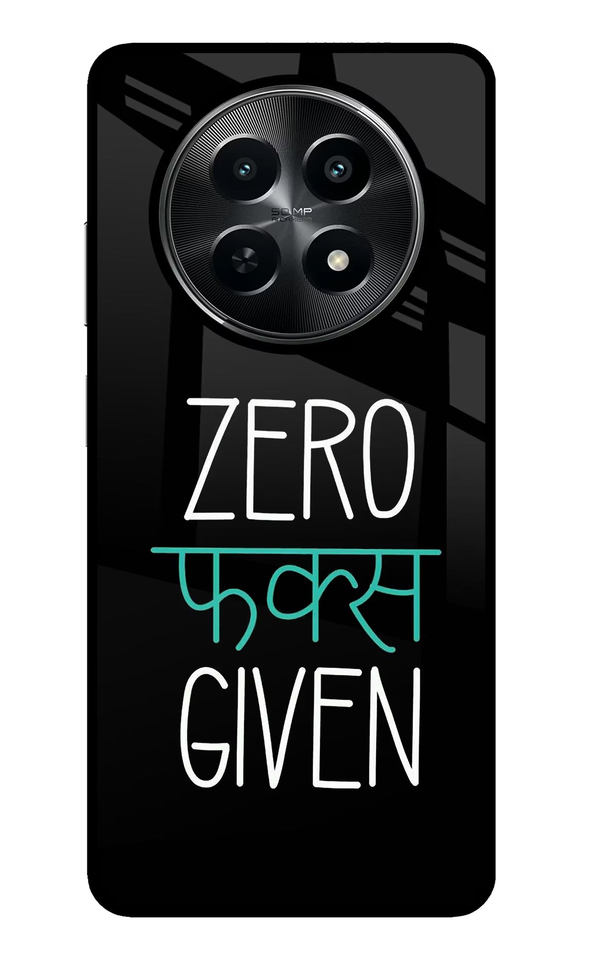 Zero Fucks Given Realme C65 5G Glass Case