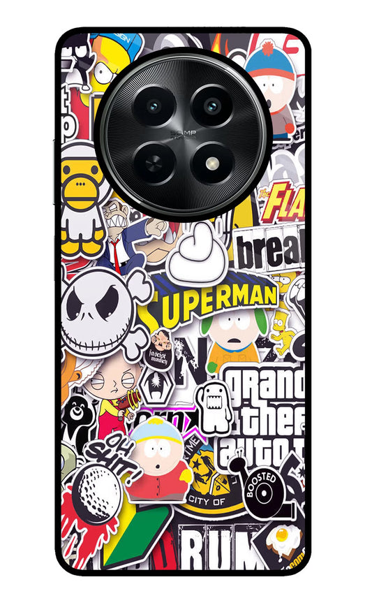 Sticker Bomb Realme C65 5G Glass Case