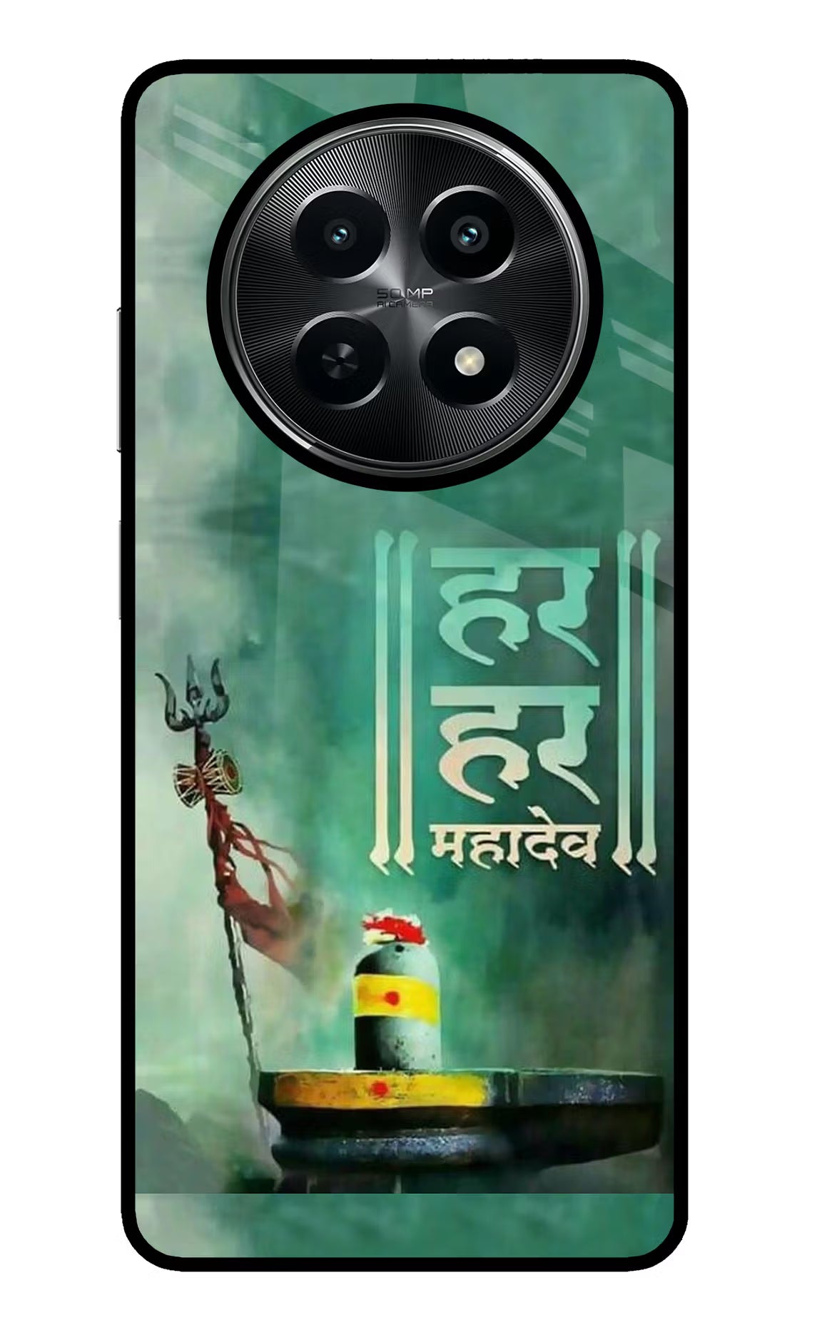 Har Har Mahadev Shivling Realme C65 5G Glass Case