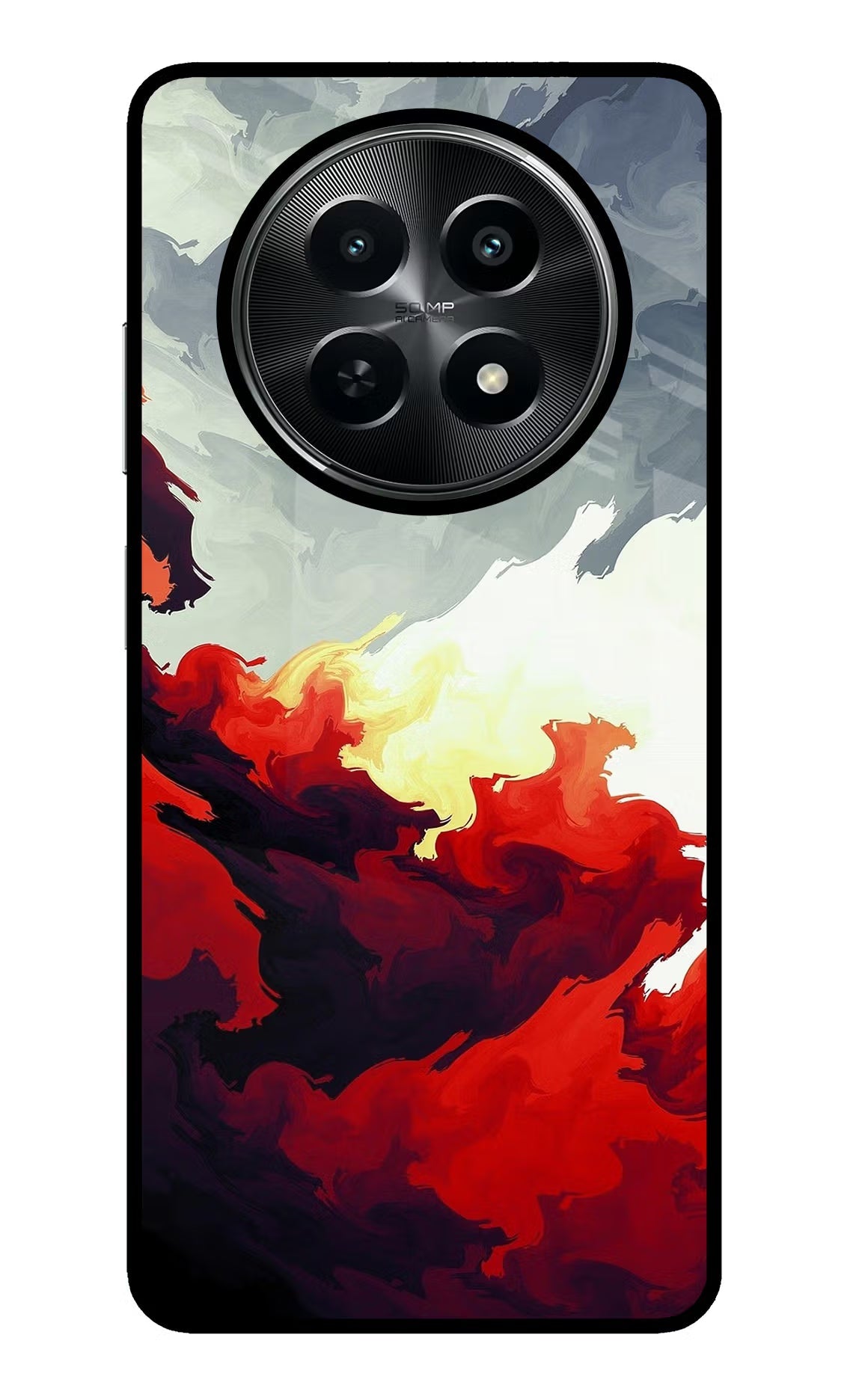 Fire Cloud Realme C65 5G Glass Case