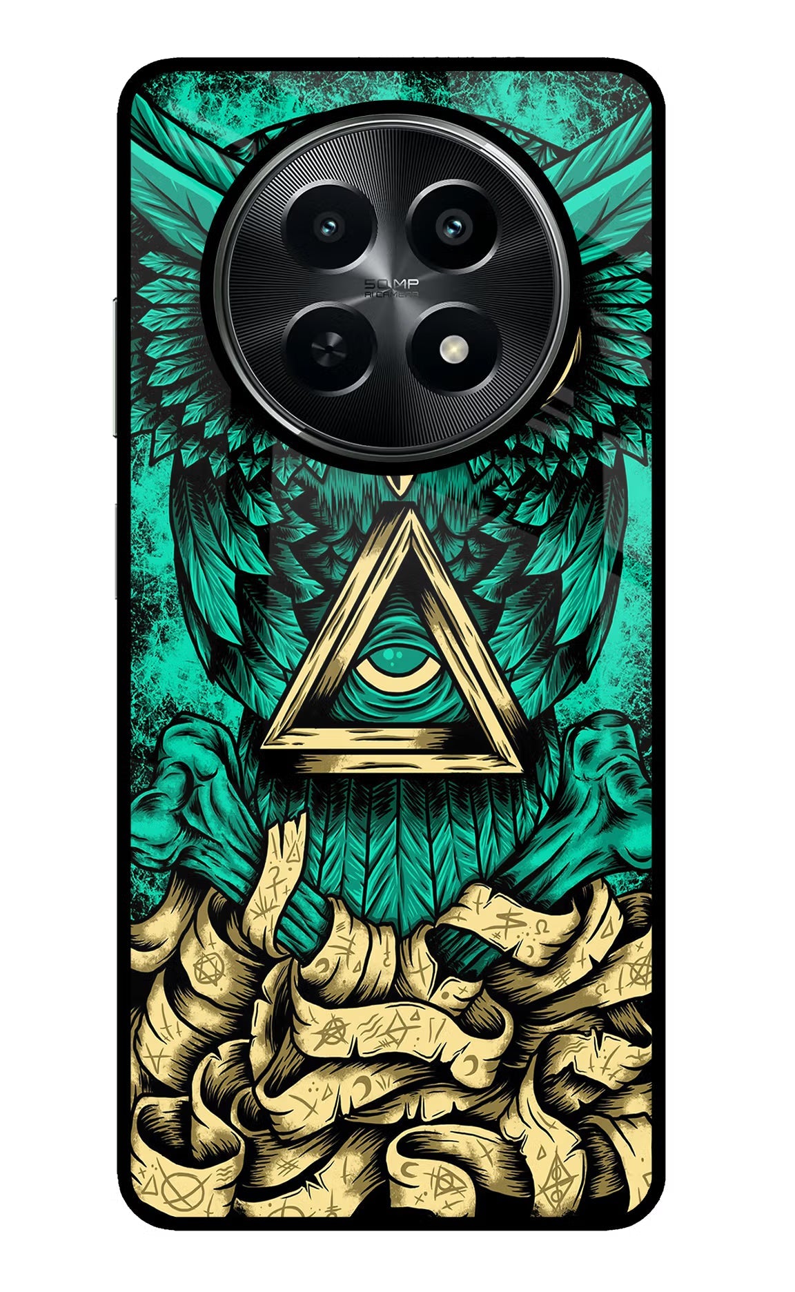 Green Owl Realme C65 5G Glass Case