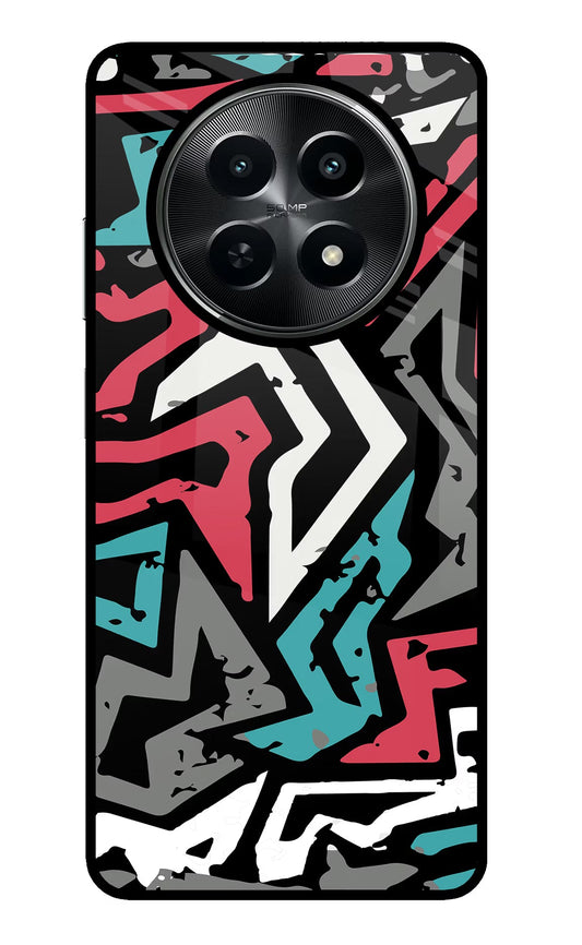 Geometric Graffiti Realme C65 5G Glass Case