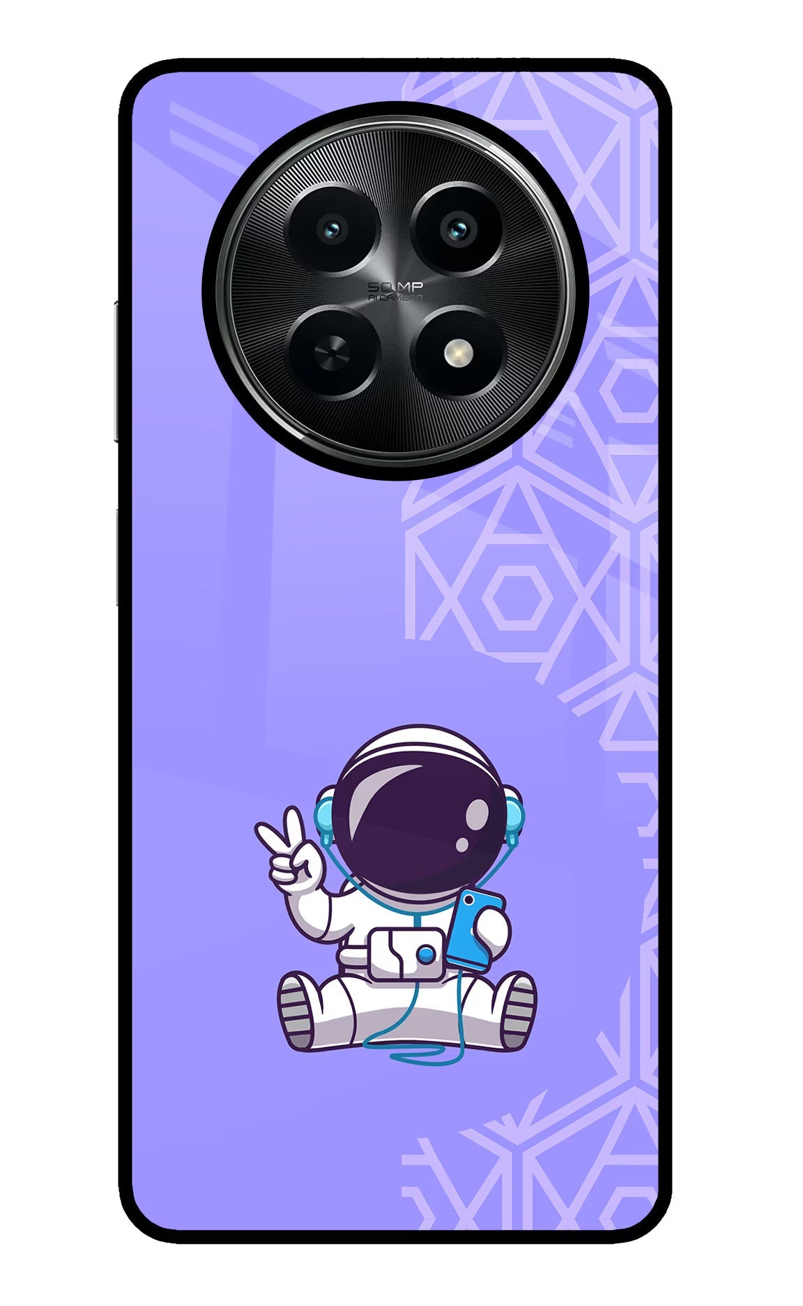 Cute Astronaut Chilling Realme C65 5G Back Cover
