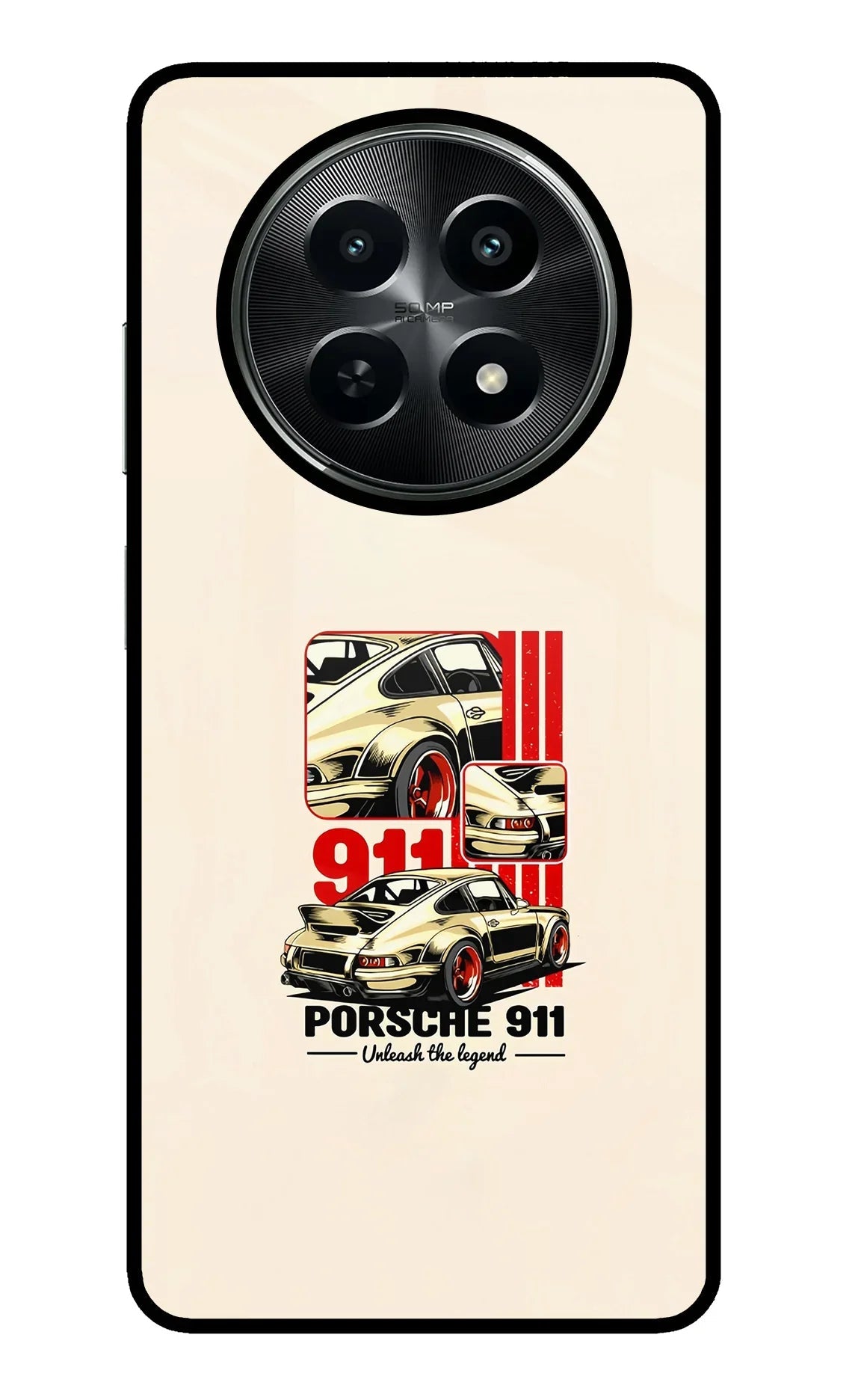 Classic Porsche 911 Realme C65 5G Glass Case