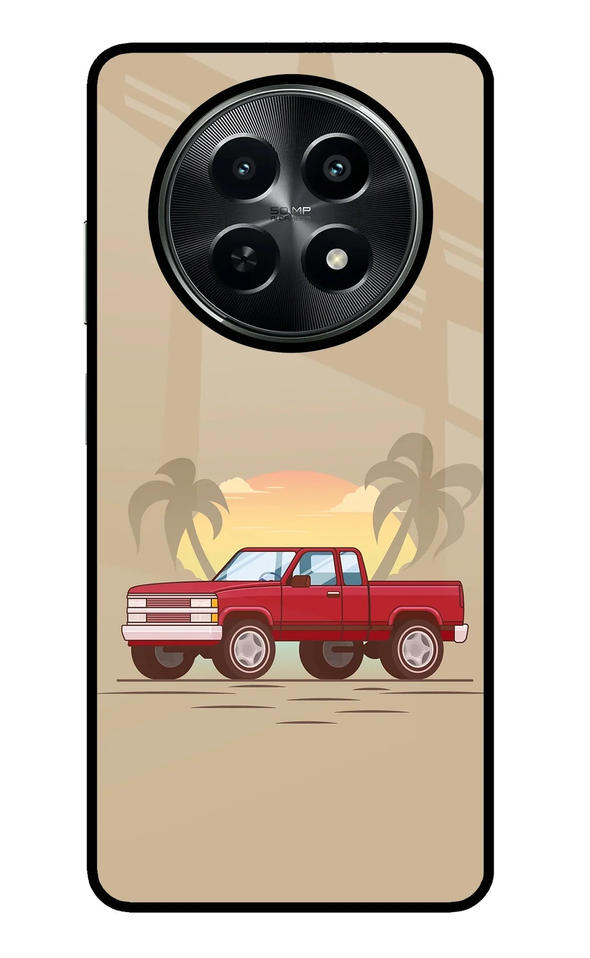 Desert Classic Drive Realme C65 5G Glass Case
