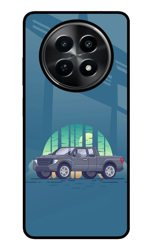 Retro Garage Vibe Realme C65 5G Glass Case