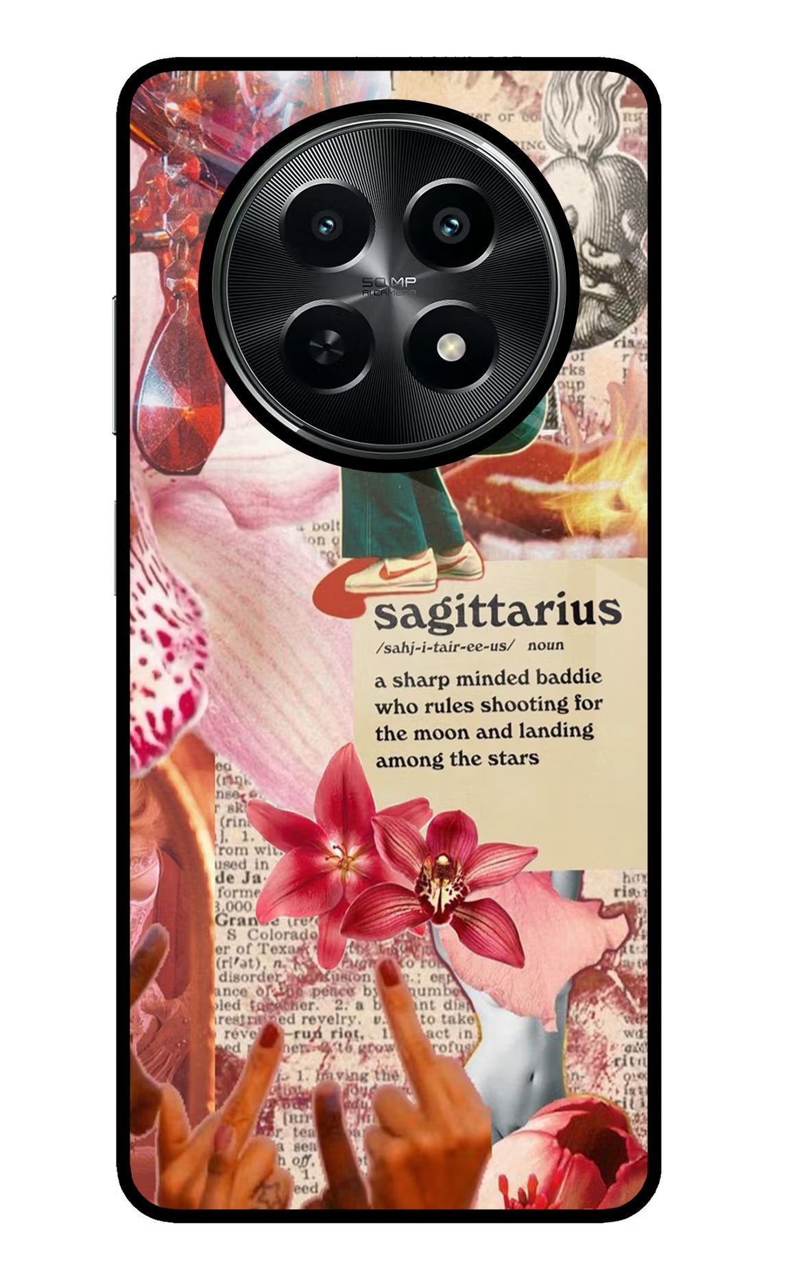 Sagittarius Zodiac Realme C65 5G Glass Case