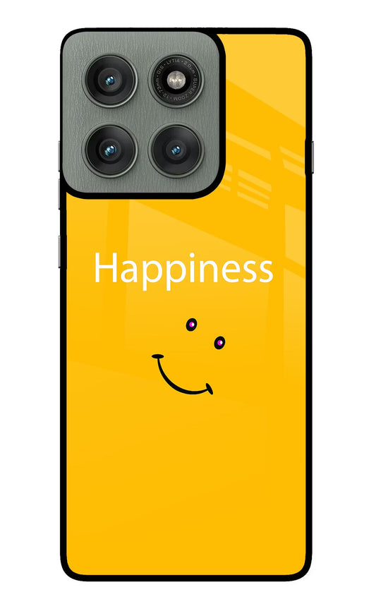 Happiness With Smiley Moto Edge 60 Pro Glass Case