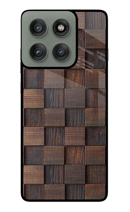 Wooden Cube Design Moto Edge 60 Pro Back Cover