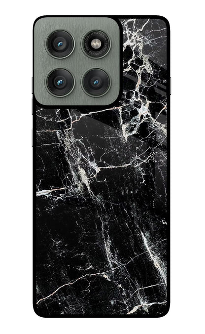Black Marble Texture Moto Edge 60 Pro Back Cover