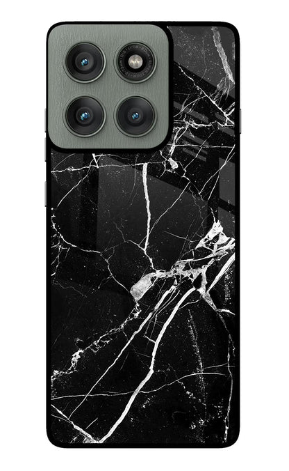 Black Marble Pattern Moto Edge 60 Pro Back Cover