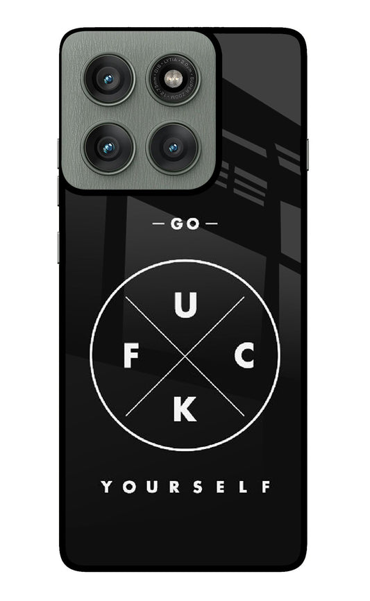 Go Fuck Yourself Moto Edge 60 Pro Glass Case