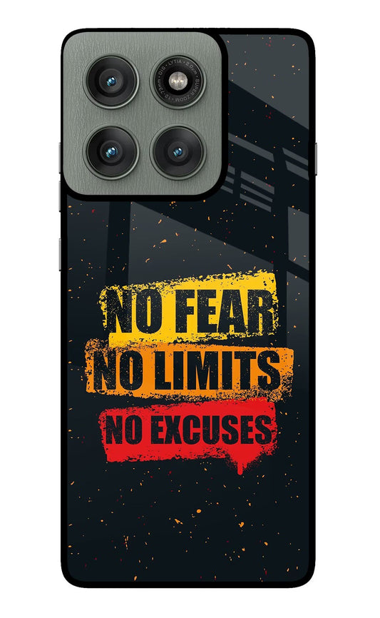 No Fear No Limits No Excuse Moto Edge 60 Pro Back Cover