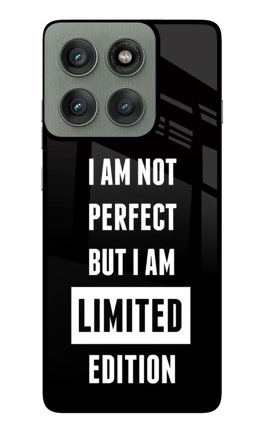 I Am Not Perfect But I Am Limited Edition Moto Edge 60 Pro Back Cover