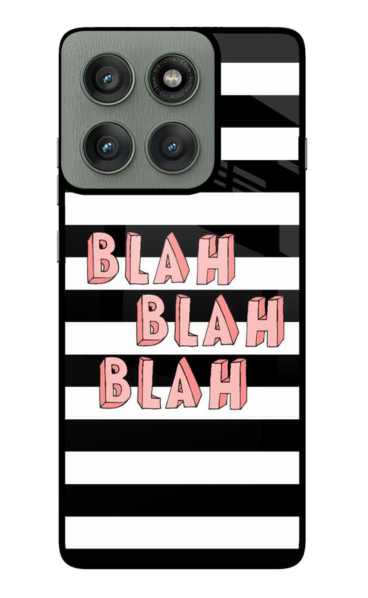 Blah Blah Blah Moto Edge 60 Pro Back Cover
