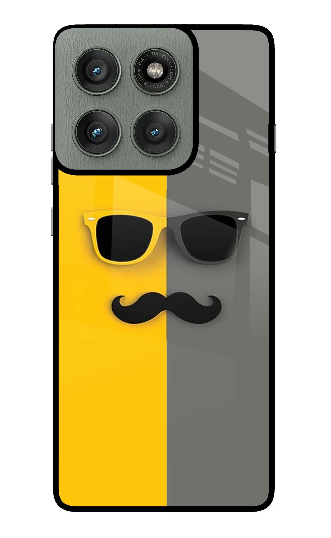 Sunglasses with Mustache Moto Edge 60 Pro Glass Case