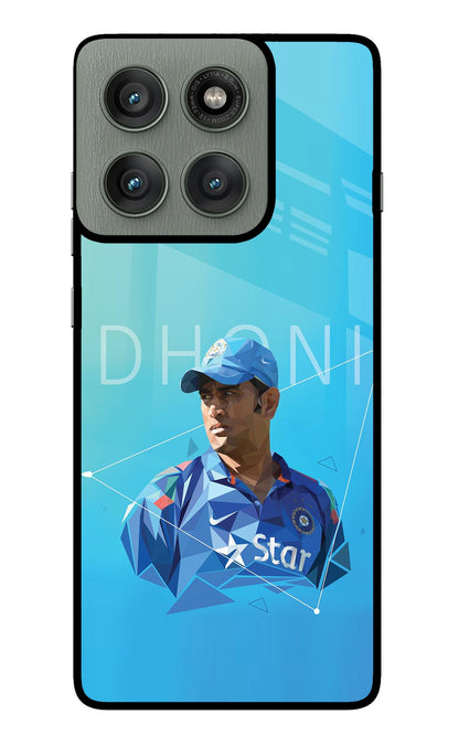 Dhoni Artwork Moto Edge 60 Pro Back Cover